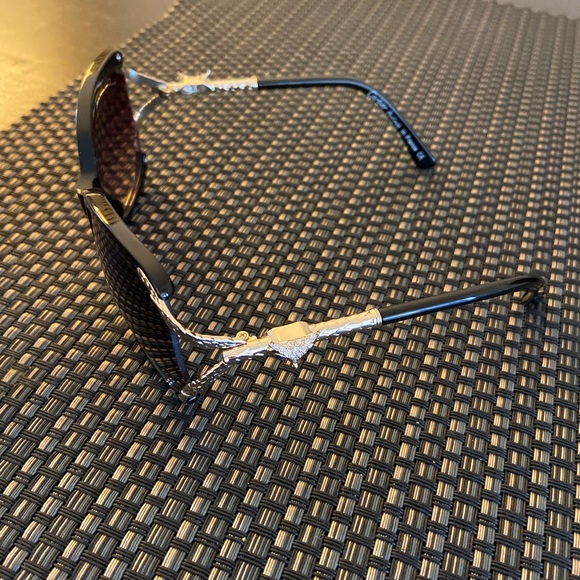Cartier black panthere sunglasses main image 4
